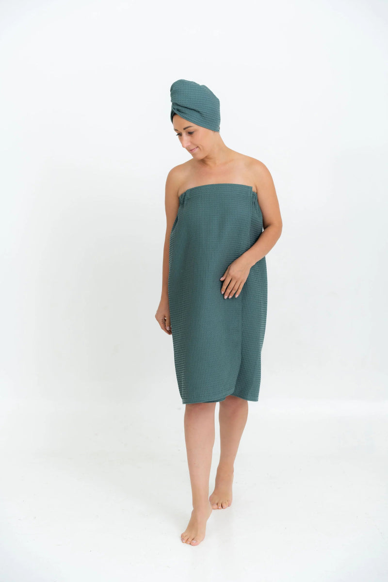 Saunakleid aus 100% Baumwolle in 4 Farben - The Baltic Shop