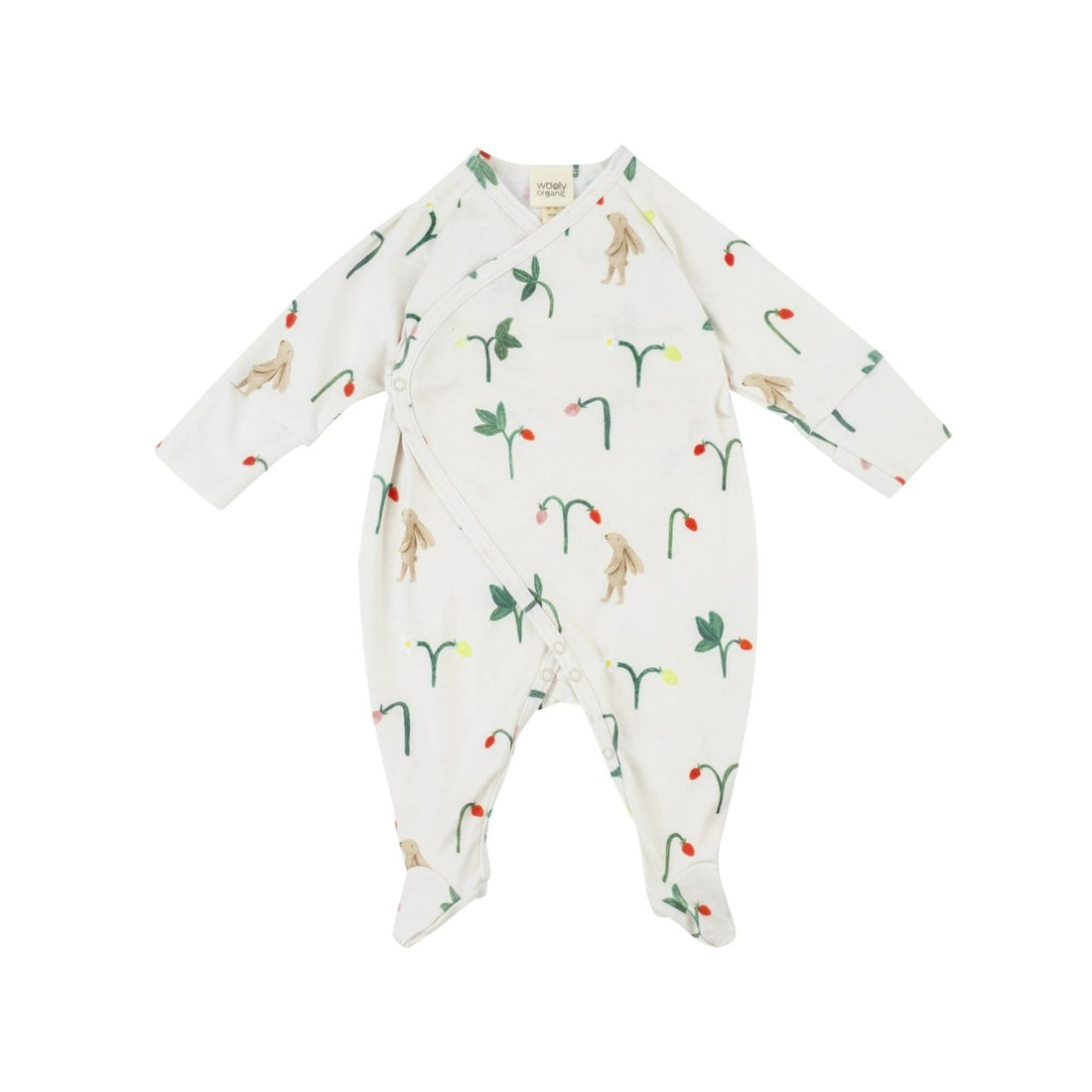 Schlafanzug mit Erdbeeren und Hasen - The Baltic Shop