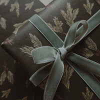 Set aus 3 Stück Kraftpapier mit grünen Zweigen - The Baltic Shop