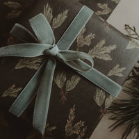 Set aus 3 Stück Kraftpapier mit grünen Zweigen - The Baltic Shop