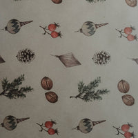 Set aus 3 Stück Weihnachtsdekorationen, Kraft - Geschenkpapier - The Baltic Shop