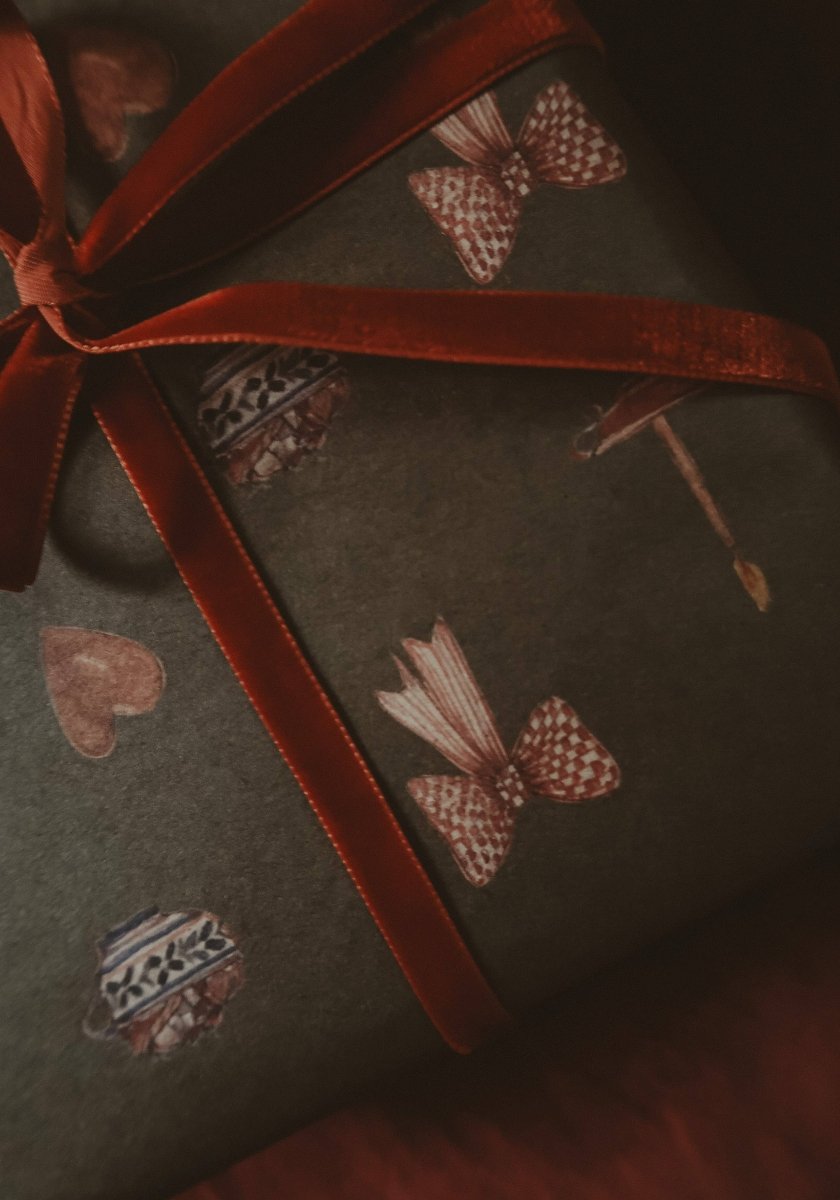 Set aus 3 Stück Weihnachtsstimmung Kraft Geschenkpapier - The Baltic Shop