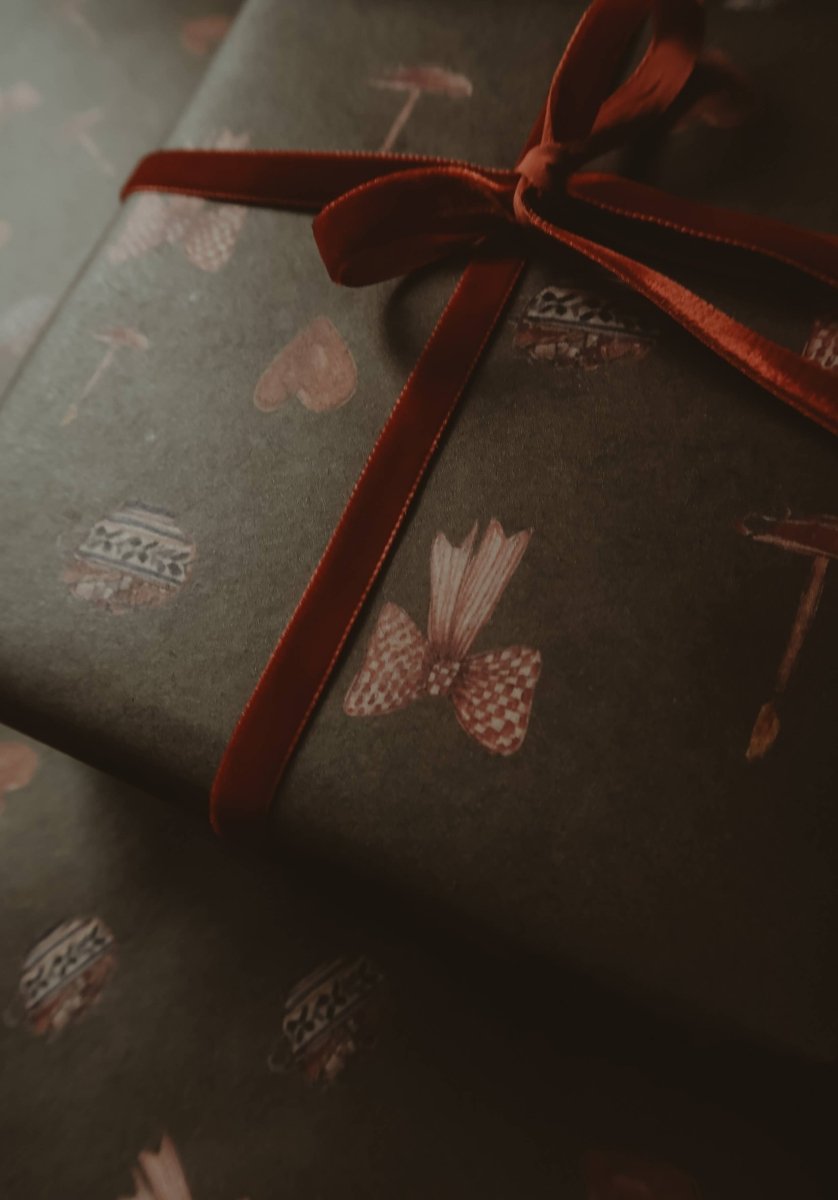 Set aus 3 Stück Weihnachtsstimmung Kraft Geschenkpapier - The Baltic Shop