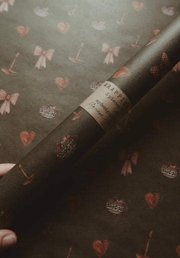 Set aus 3 Stück Weihnachtsstimmung Kraft Geschenkpapier - The Baltic Shop