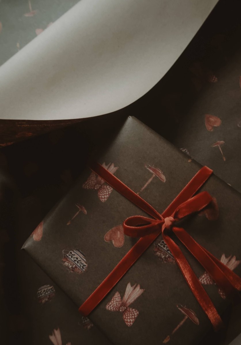 Set aus 3 Stück Weihnachtsstimmung Kraft Geschenkpapier - The Baltic Shop