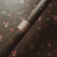 Set aus 3 Stück Weihnachtsstimmung Kraft Geschenkpapier - The Baltic Shop