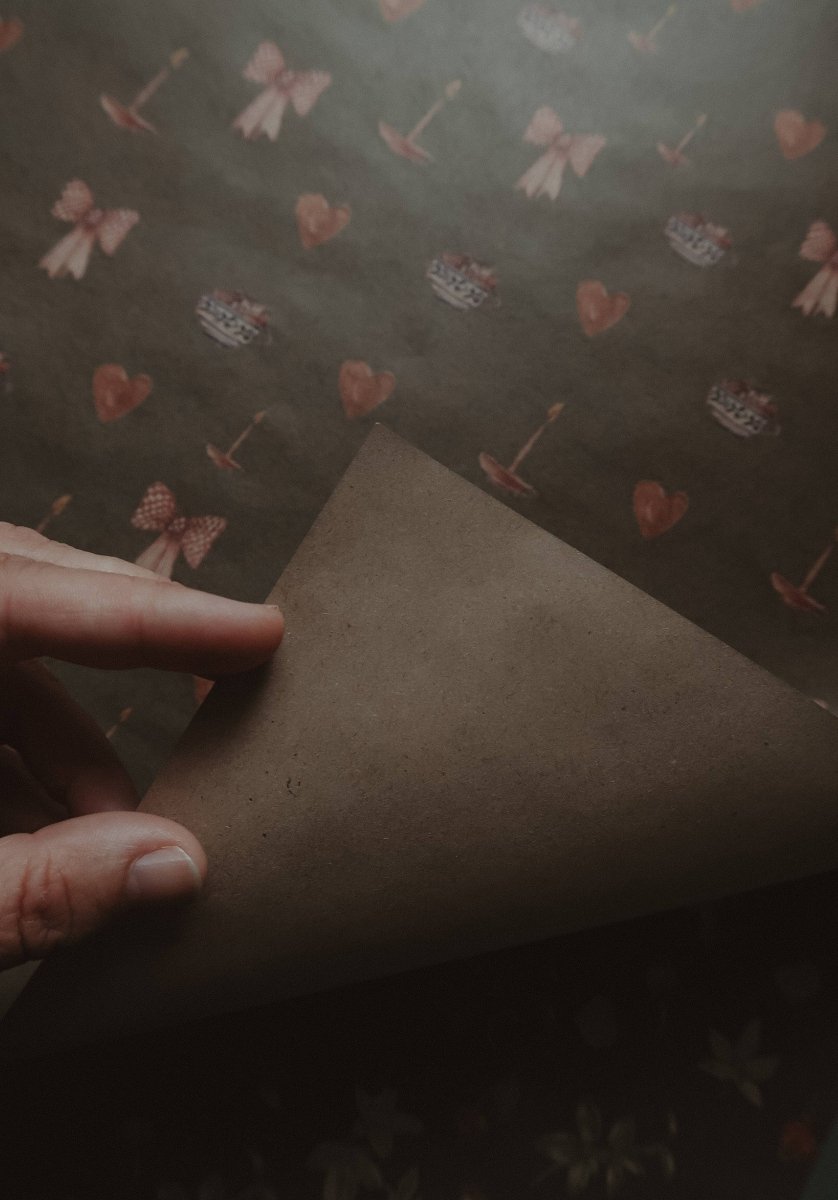 Set aus 3 Stück Weihnachtsstimmung Kraft Geschenkpapier - The Baltic Shop