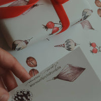 Set aus 3 Stück weißem Geschenkpapier - Weihnachtsdekorationen - The Baltic Shop