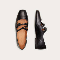 Shirley Ballerina, glänzend schwarz - The Baltic Shop