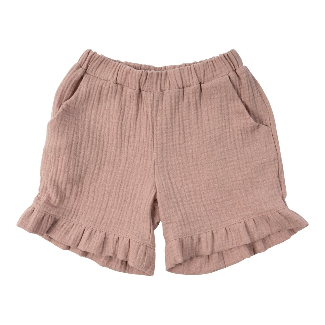 Shorts mit Rüschen aus Bio Musselin - The Baltic Shop