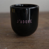 Sisi Tasse „J'adore“ in Schwarz - The Baltic Shop