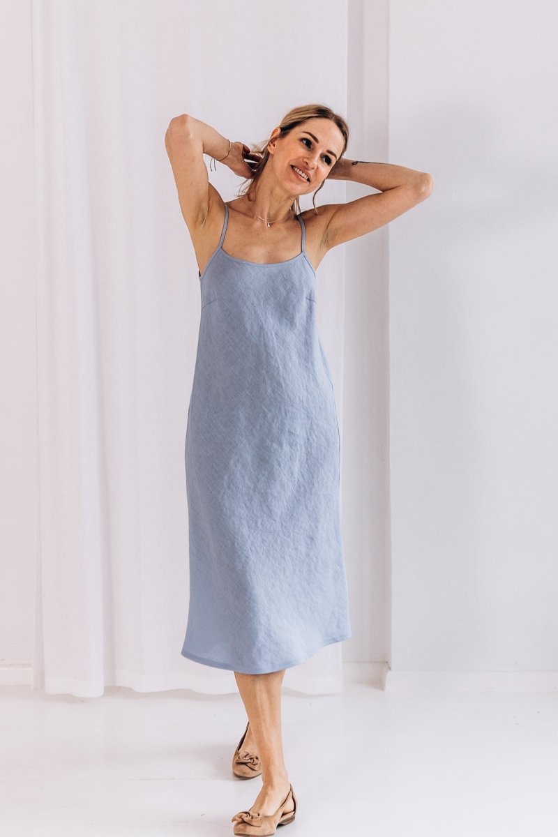 Slipkleid aus Leinen "Ruby" - The Baltic Shop