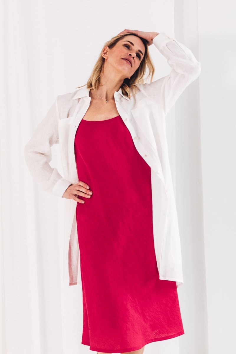 Slipkleid aus Leinen "Ruby" - The Baltic Shop
