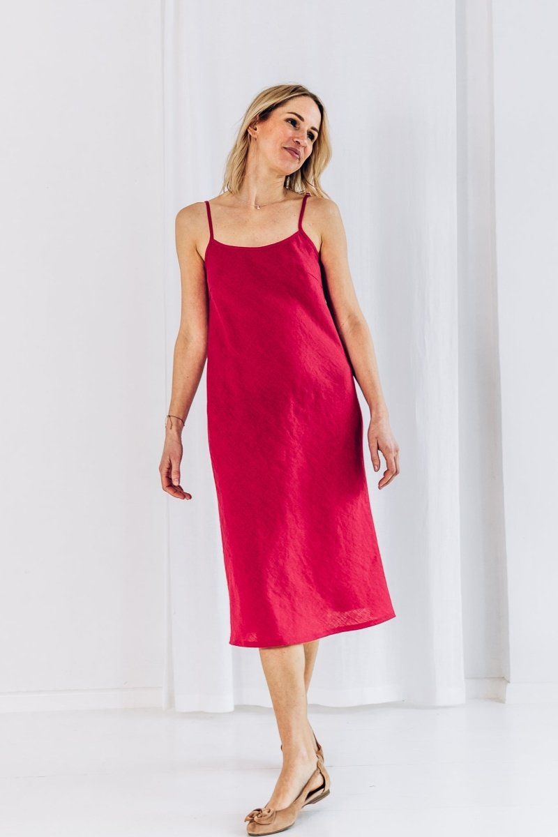 Slipkleid aus Leinen "Ruby" - The Baltic Shop