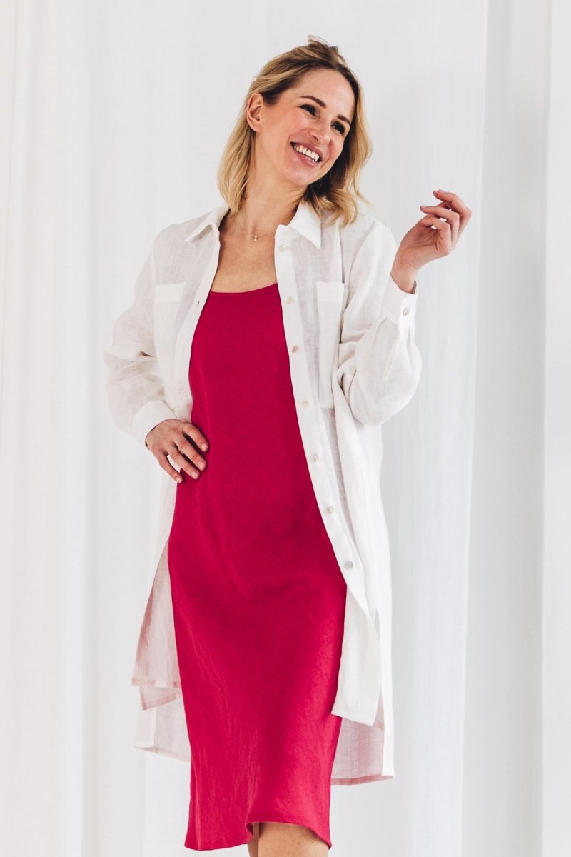Slipkleid aus Leinen "Ruby" - The Baltic Shop