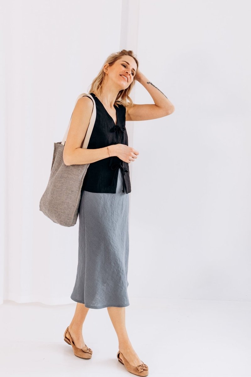 Slipkleid aus Leinen "Ruby" - The Baltic Shop