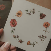 Sommerblumen / Klappkarte - The Baltic Shop