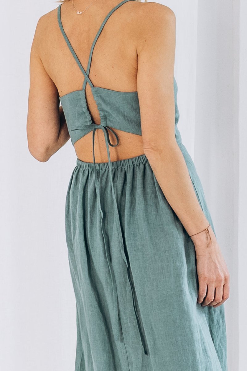 Sommerlicher Kleid aus Leinen "Liga" - The Baltic Shop