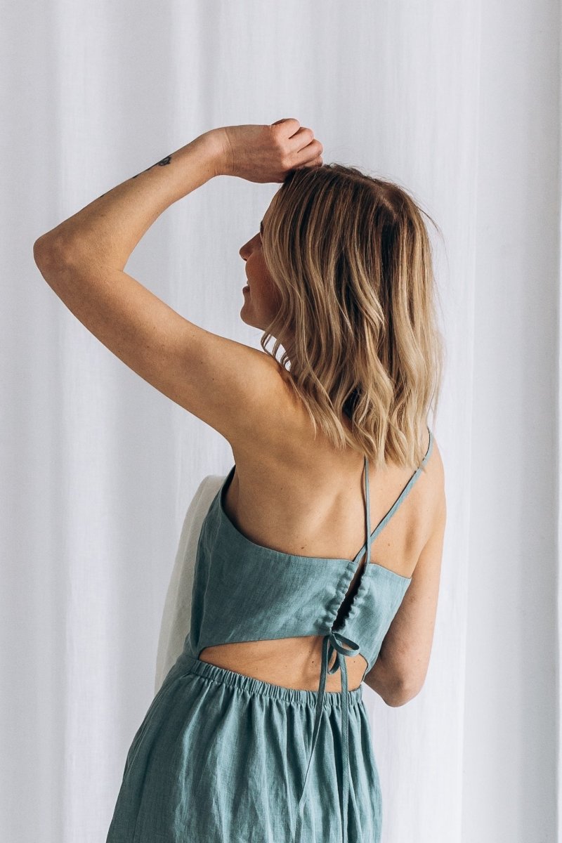 Sommerlicher Kleid aus Leinen "Liga" - The Baltic Shop