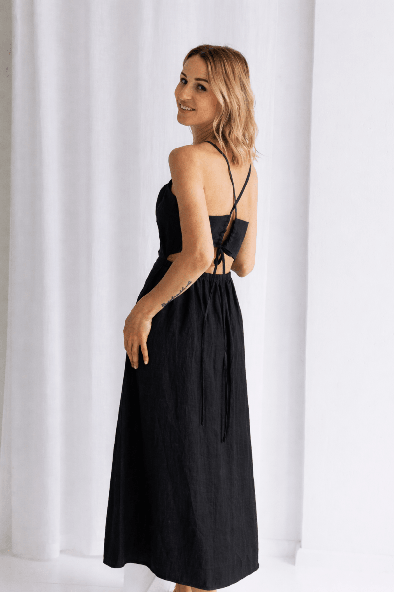 Sommerlicher Kleid aus Leinen "Liga" - The Baltic Shop