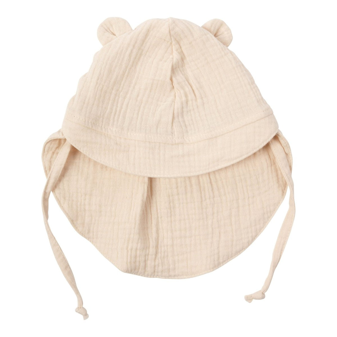Sonnenhut aus Bio Musselin mit Teddy Ohren - The Baltic Shop
