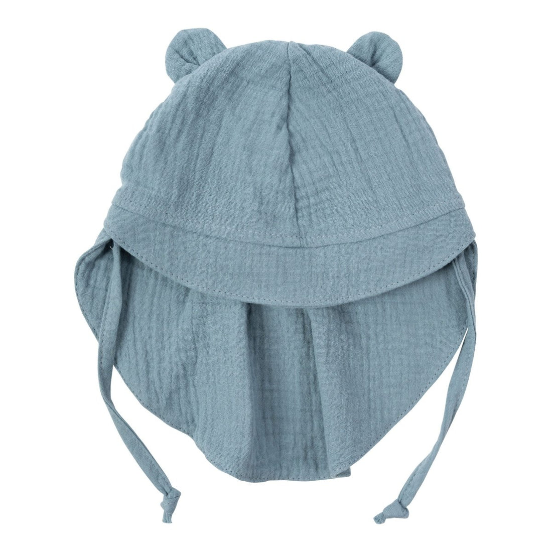 Sonnenhut aus Bio Musselin mit Teddy Ohren - The Baltic Shop