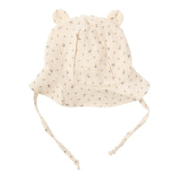 Sonnenhut mit Teddyohren aus Bio Baumwolle in 5 Farben - The Baltic Shop