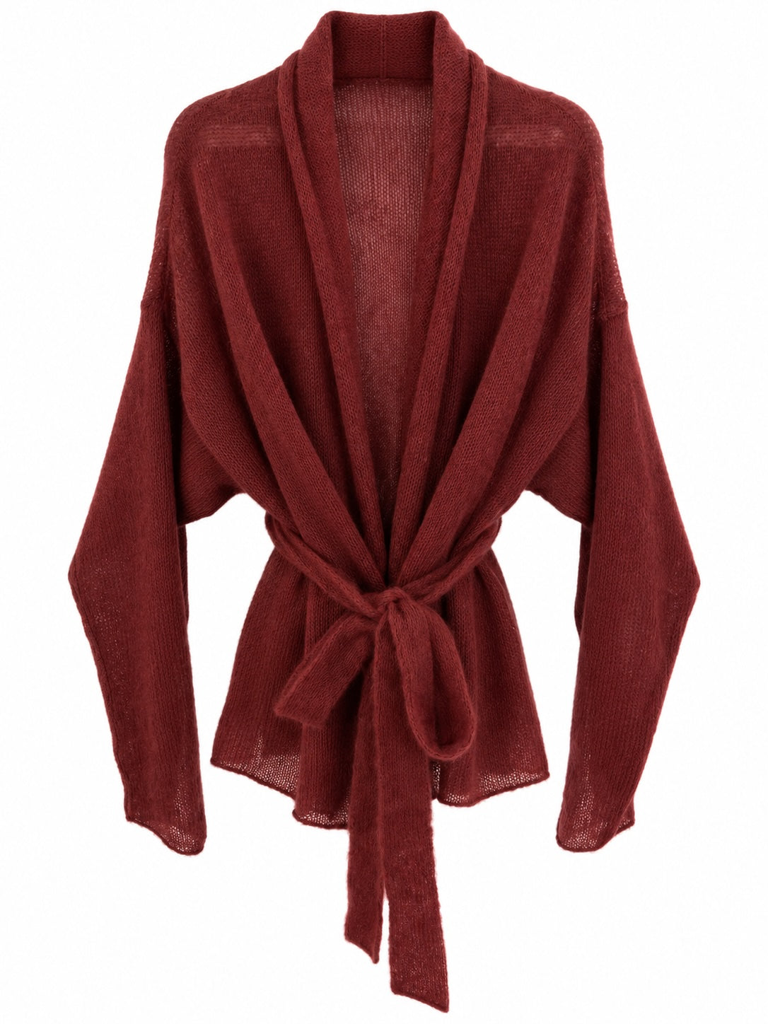 Kidmohair & Seide Strickjacke – handgefertigt in Lettland