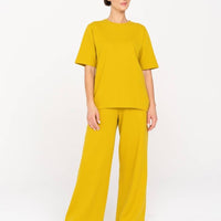 T-Shirt aus hochwertiger Baumwolle in Gelb - The Baltic Shop