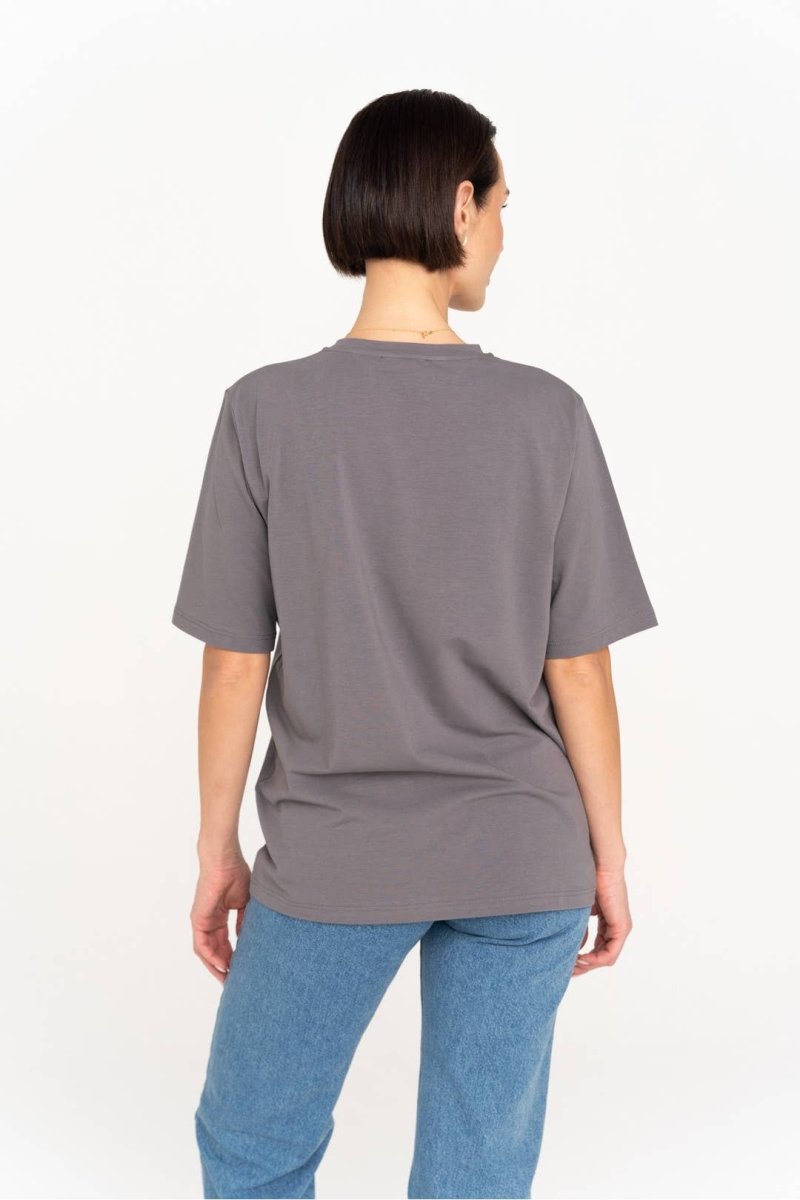 T-Shirt aus Premium - Baumwolle in Grau - The Baltic Shop