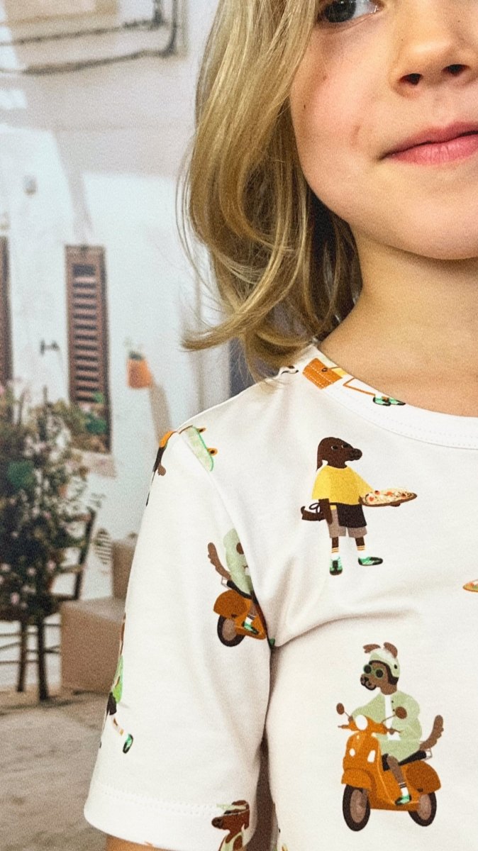 T-Shirt mit Hundemuster - The Baltic Shop