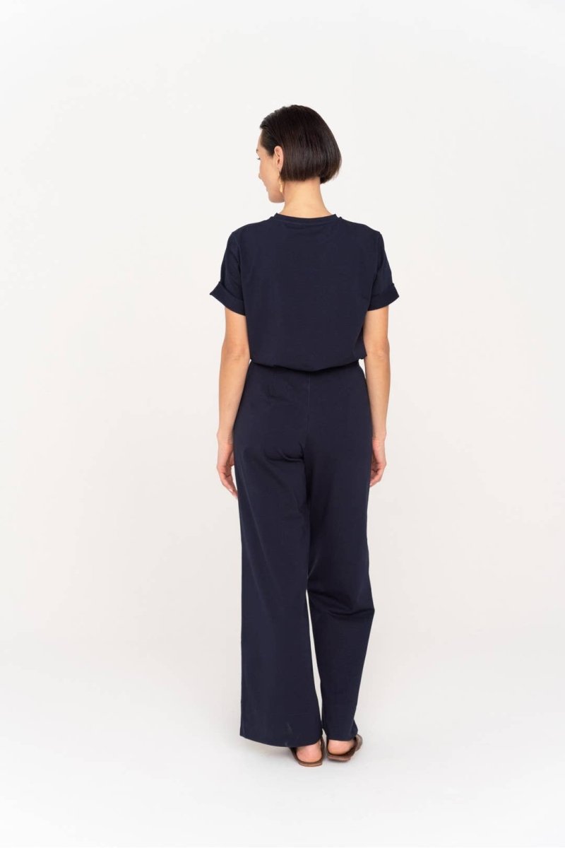 T-Shirt NAIROBI - Premium Baumwoll - T-Shirt in Marineblau - The Baltic Shop