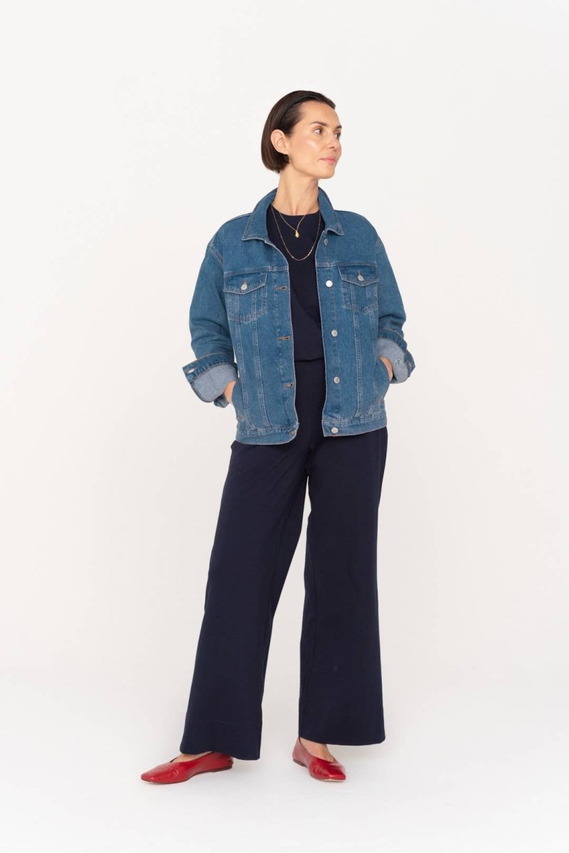 T-Shirt NAIROBI - Premium Baumwoll - T-Shirt in Marineblau - The Baltic Shop