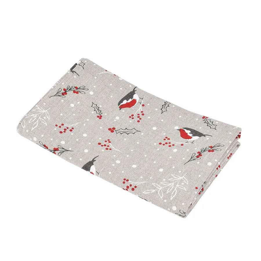 Tischläufer aus Leinen mit Weihnatsmuster - The Baltic Shop