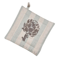 Topfuntersetzer aus Leinen mit Artischocke in 2 Farben - The Baltic Shop