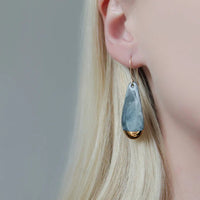 Tropfenohrringe aus Porzellan - The Baltic Shop