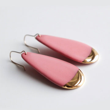 Tropfenohrringe aus Porzellan - The Baltic Shop