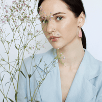 Tropfenohrringe aus Porzellan - The Baltic Shop