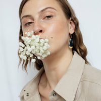 Tropfenohrringe aus Porzellan - The Baltic Shop