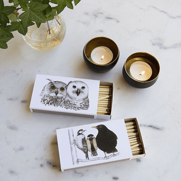 Uhu und Eule - Streichholzschachtel - The Baltic Shop