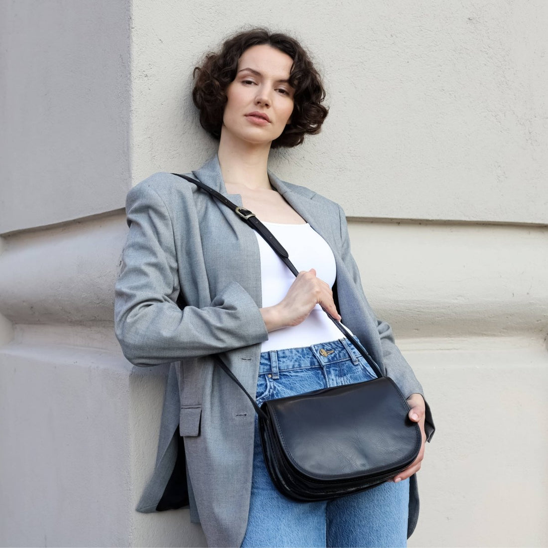 Umhängetasche aus Leder - Moonfleet, in 4 Farben - The Baltic Shop