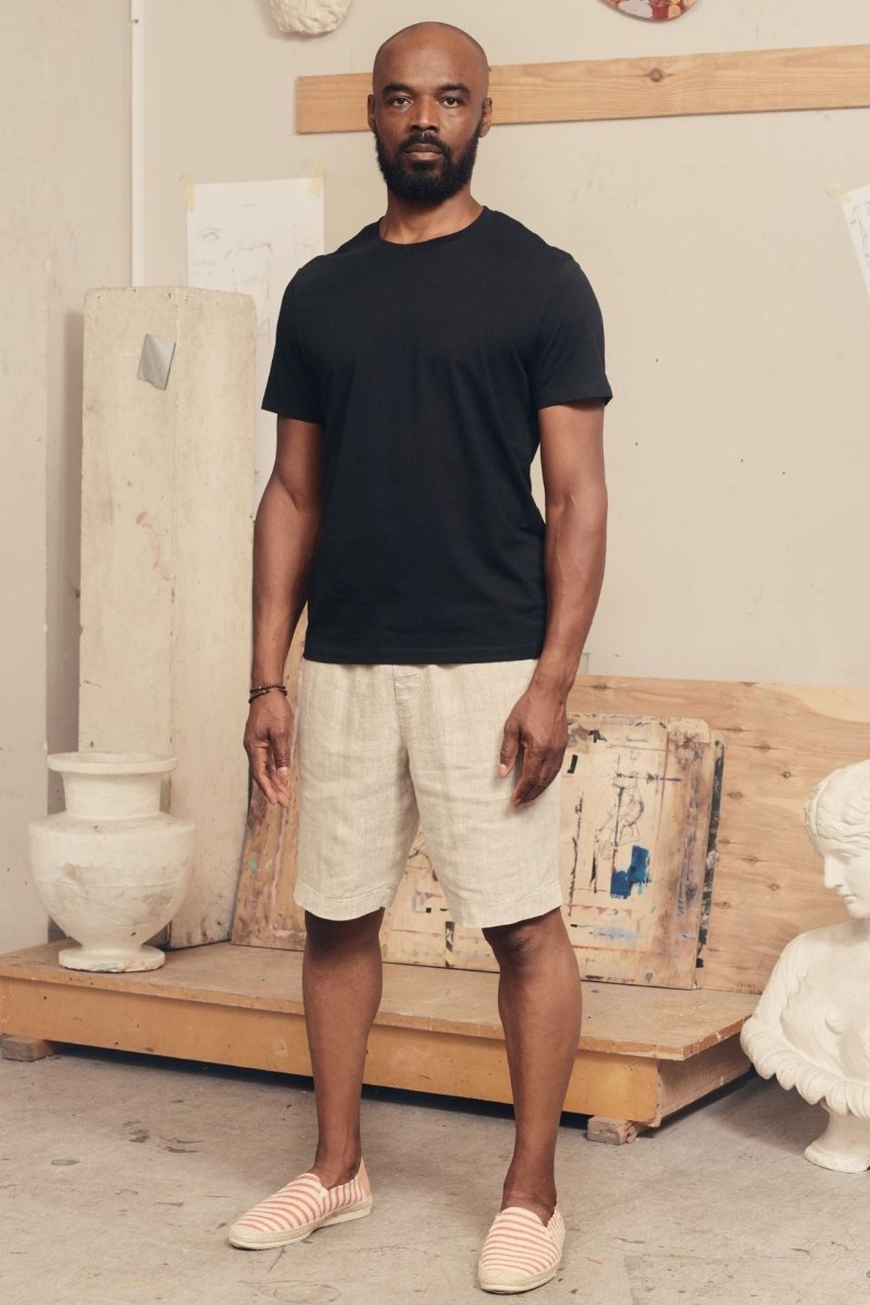 Unisex Shorts aus Leinen in Melange - The Baltic Shop