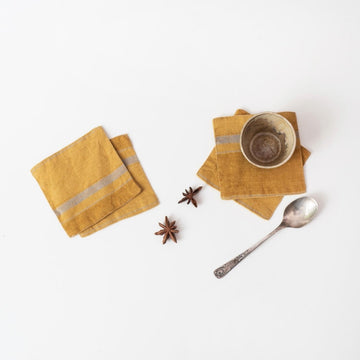 Untersetzer aus Leinen - Amber - The Baltic Shop