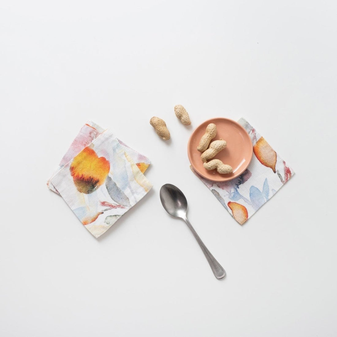 Untersetzer aus Leinen - Orange Flow - The Baltic Shop