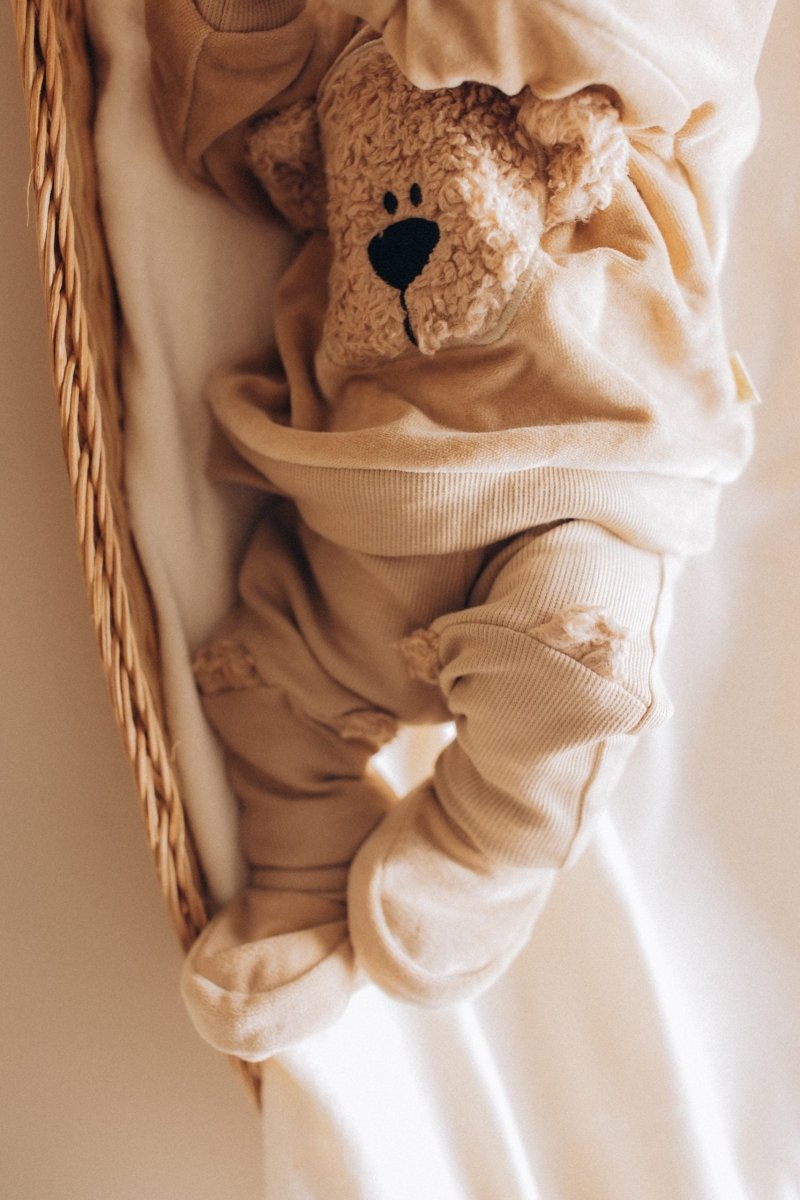 Velour Baby Schuhe aus Bio Baumwolle in 3 Farben - The Baltic Shop