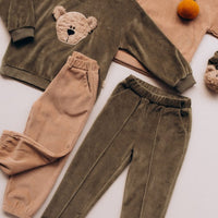 Velour Pullover mit Teddy aus Bio Baumwolle in 2 Farben - The Baltic Shop