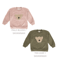 Velour Pullover mit Teddy aus Bio Baumwolle in 2 Farben - The Baltic Shop