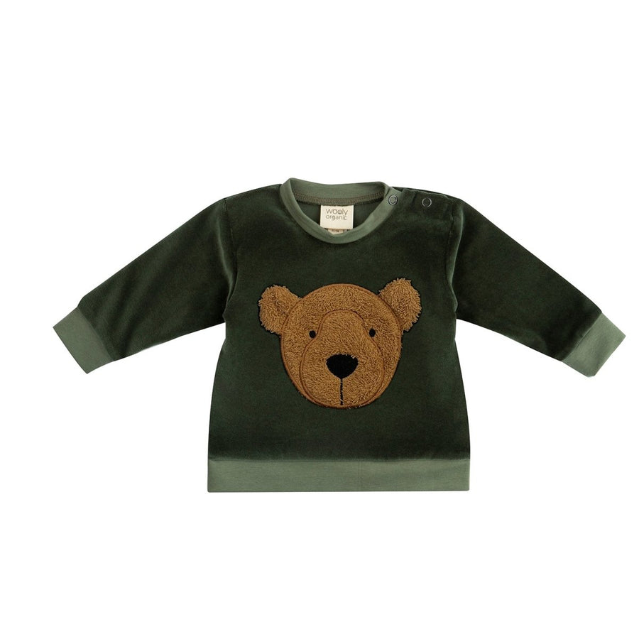 VELOURS - OVERSIZED - PULLOVER AUS BIO BAUMWOLLE MIT TEDDY - The Baltic Shop