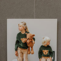 VELOURS - OVERSIZED - PULLOVER AUS BIO BAUMWOLLE MIT TEDDY - The Baltic Shop