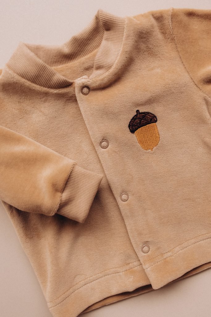 Veloursjacke aus Bio Baumwolle in 3 farben - The Baltic Shop